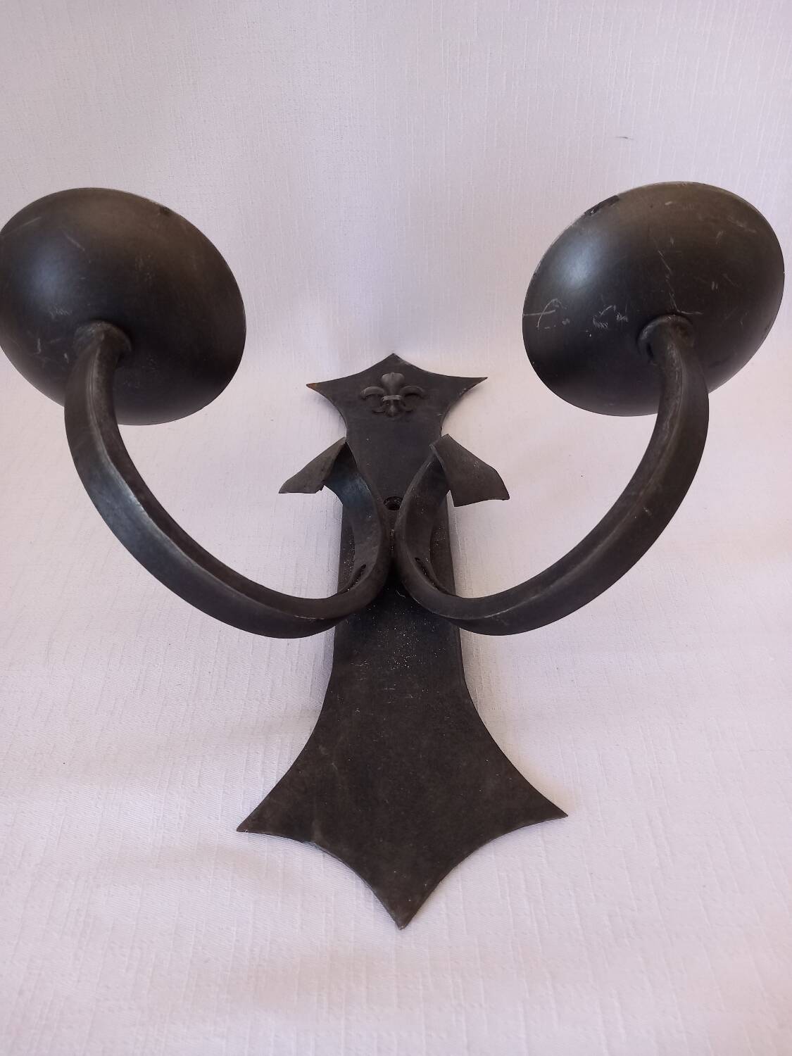 3 vintage iron wall lights/ Medieval/ Castle