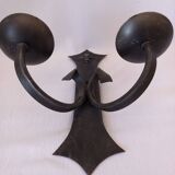 3 vintage iron wall lights/ Medieval/ Castle