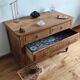 Dressing table in solid oak.