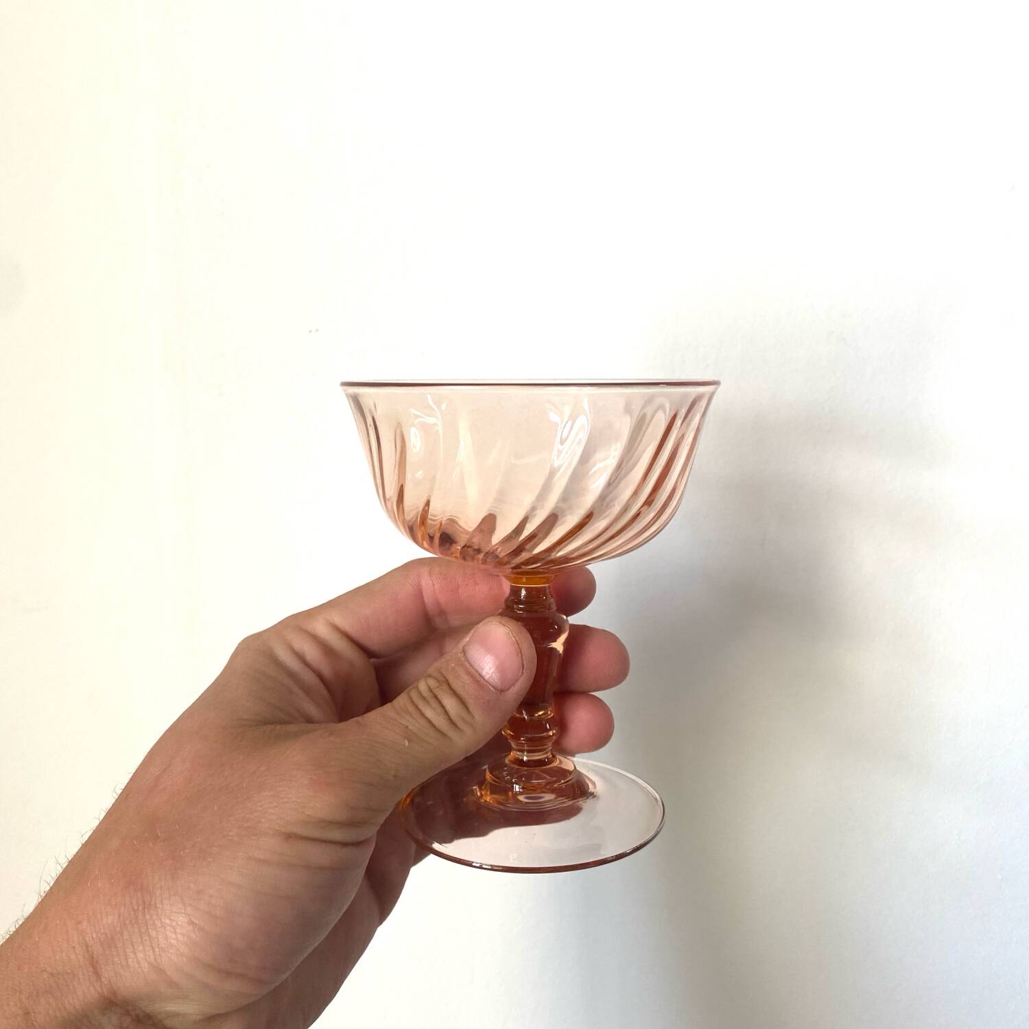Rosaline champagne glasses - Luminarc - Arcoroc - vintage