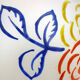 Art Deco vase in primary colors