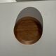 Circular teak monoxyle candle holder D12 H3