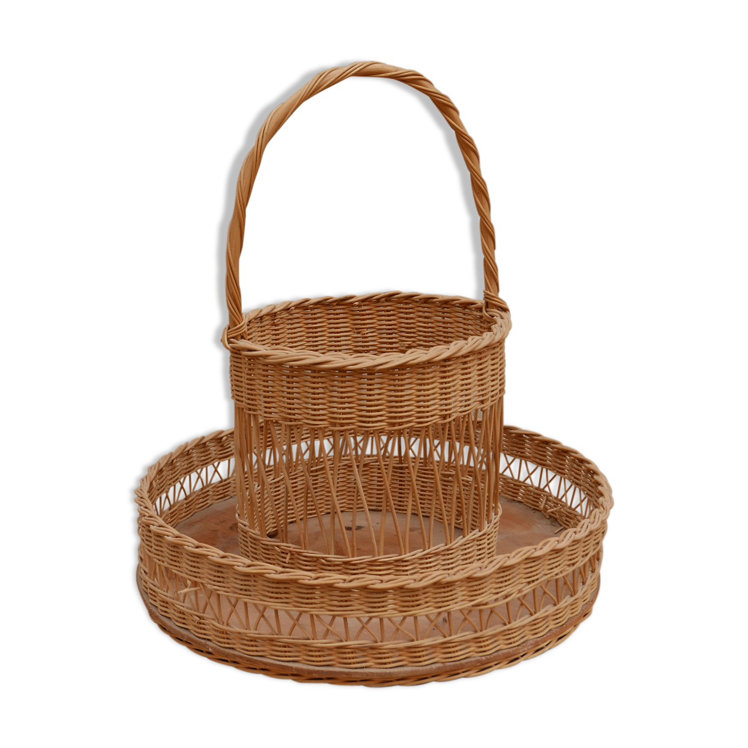 Panier apéritif en osier