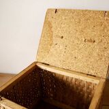 Vintage wicker trunk