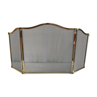 Solid brass and black metal firewall