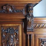 Renaissance two-body sideboard in walnut