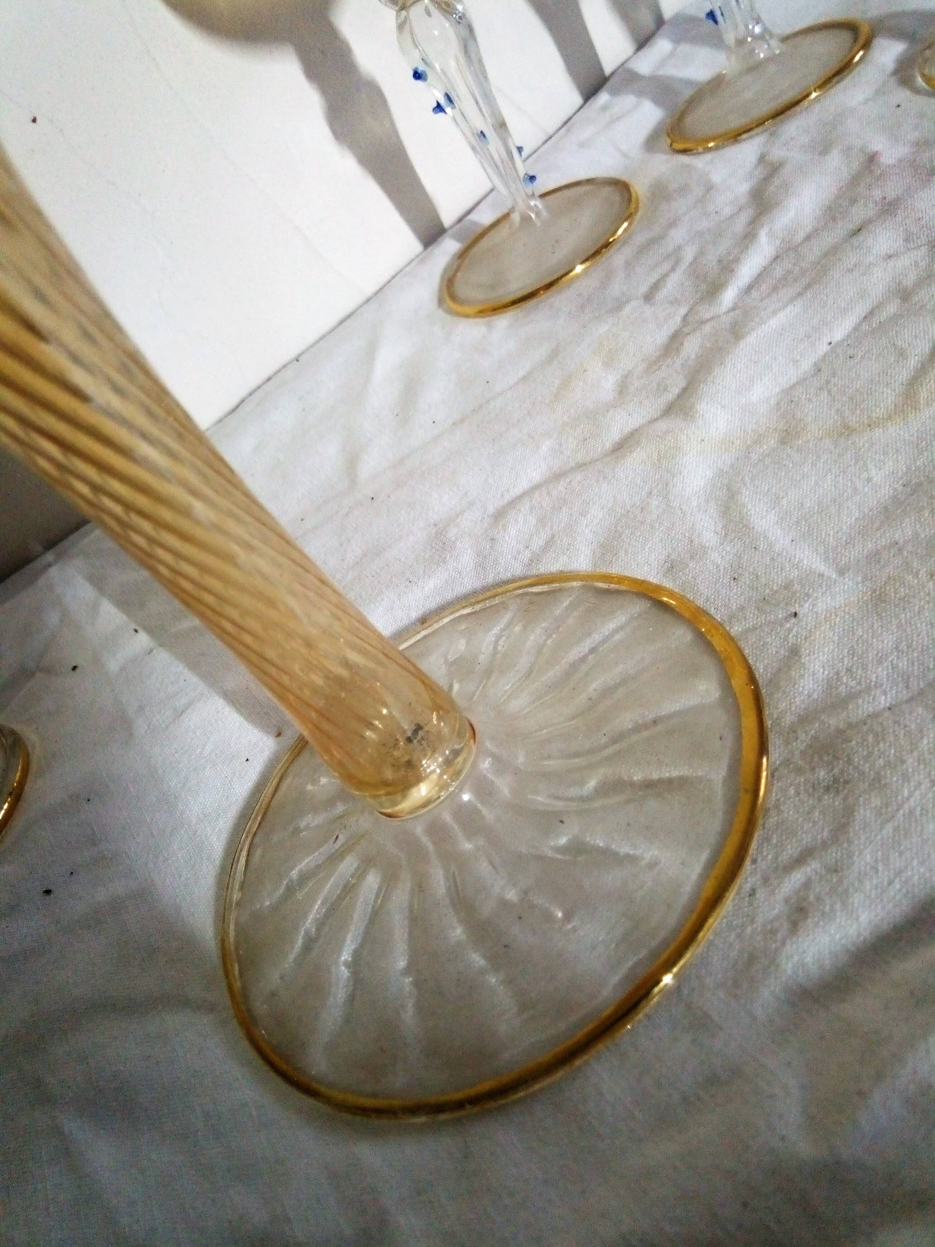 Glass and carafe service, Murano from the 60/70