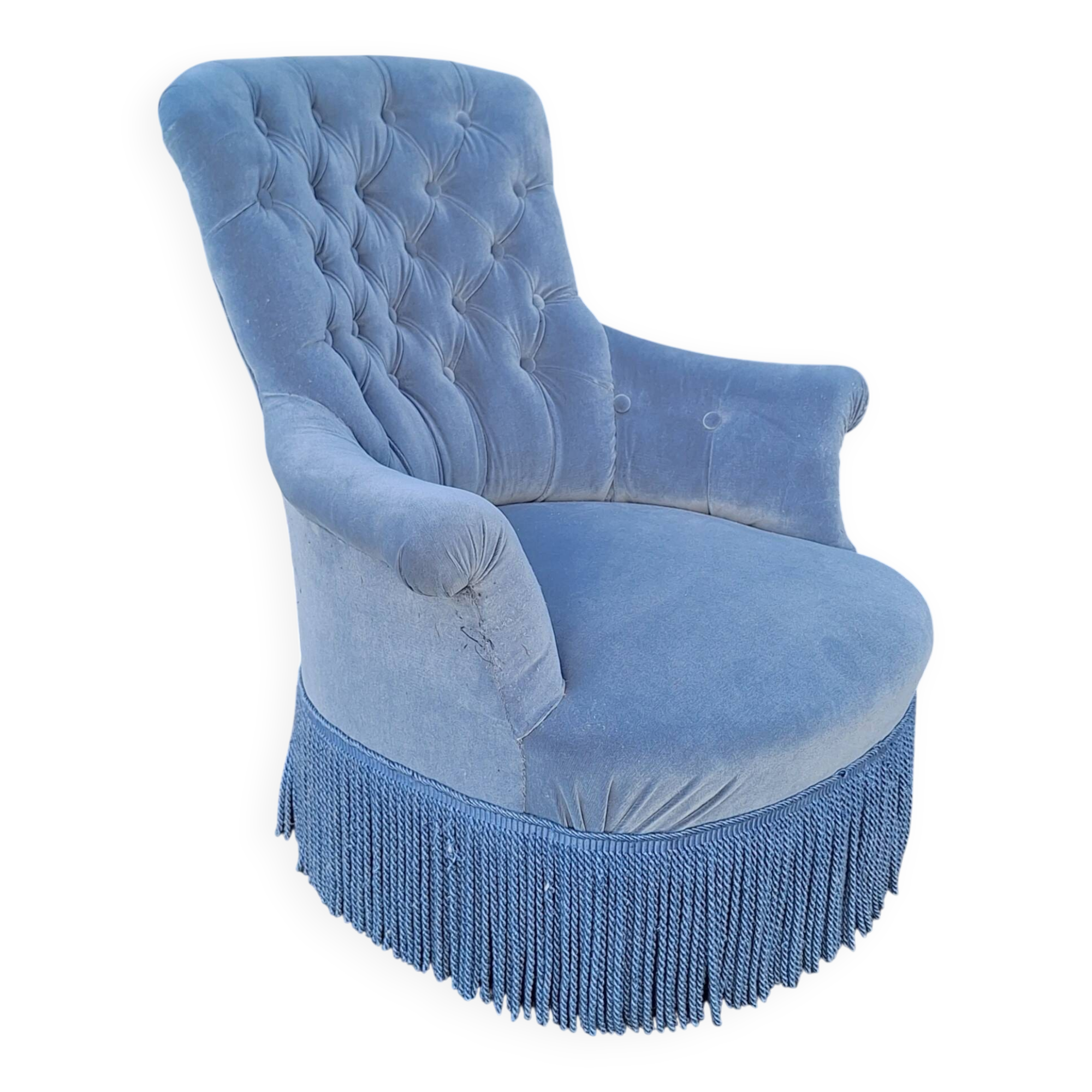Napoleon III tufted armchair