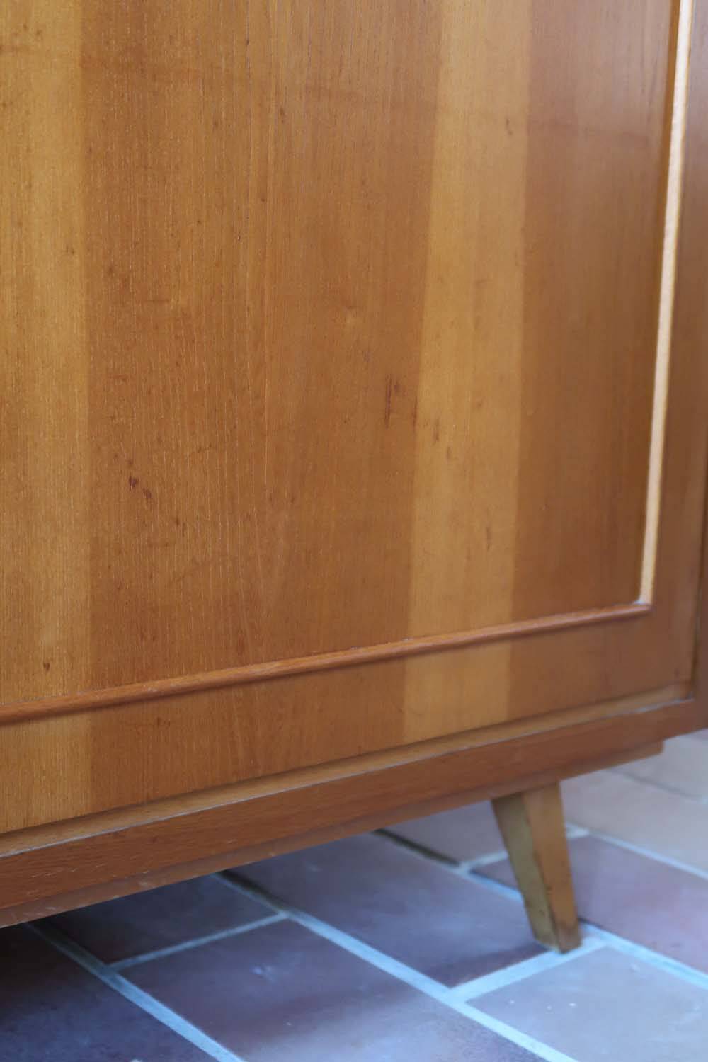 60's glass bookcase