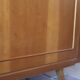 60's glass bookcase