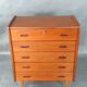 Commode Norvégienne 5 tiroirs en Teck, 1960s
