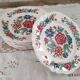 Set of 8 dessert plates Sarreguemines Vence model