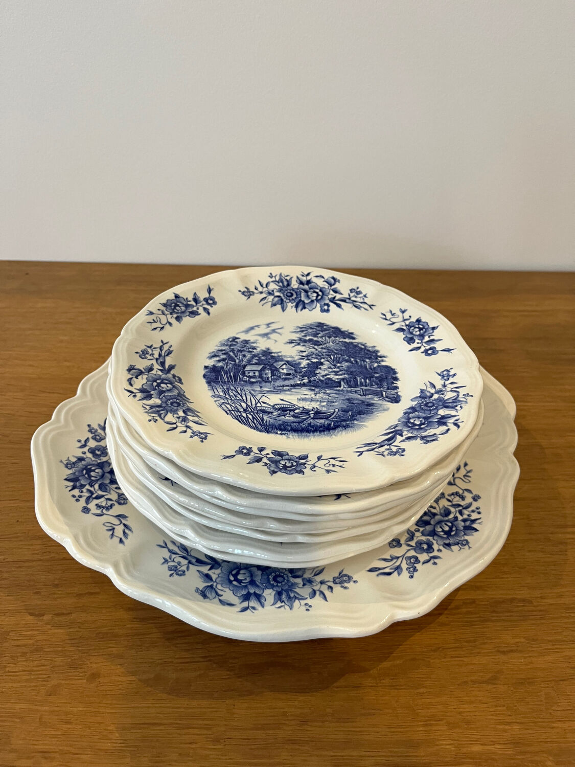 Set 8 assiettes dessert et plat « Romantic » Sarreguemines