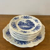 Set 8 assiettes dessert et plat « Romantic » Sarreguemines