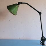 ELAUL articulated workshop lamp with clamp – 1930s/50s