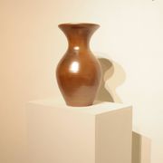 Important vase en grès irisé