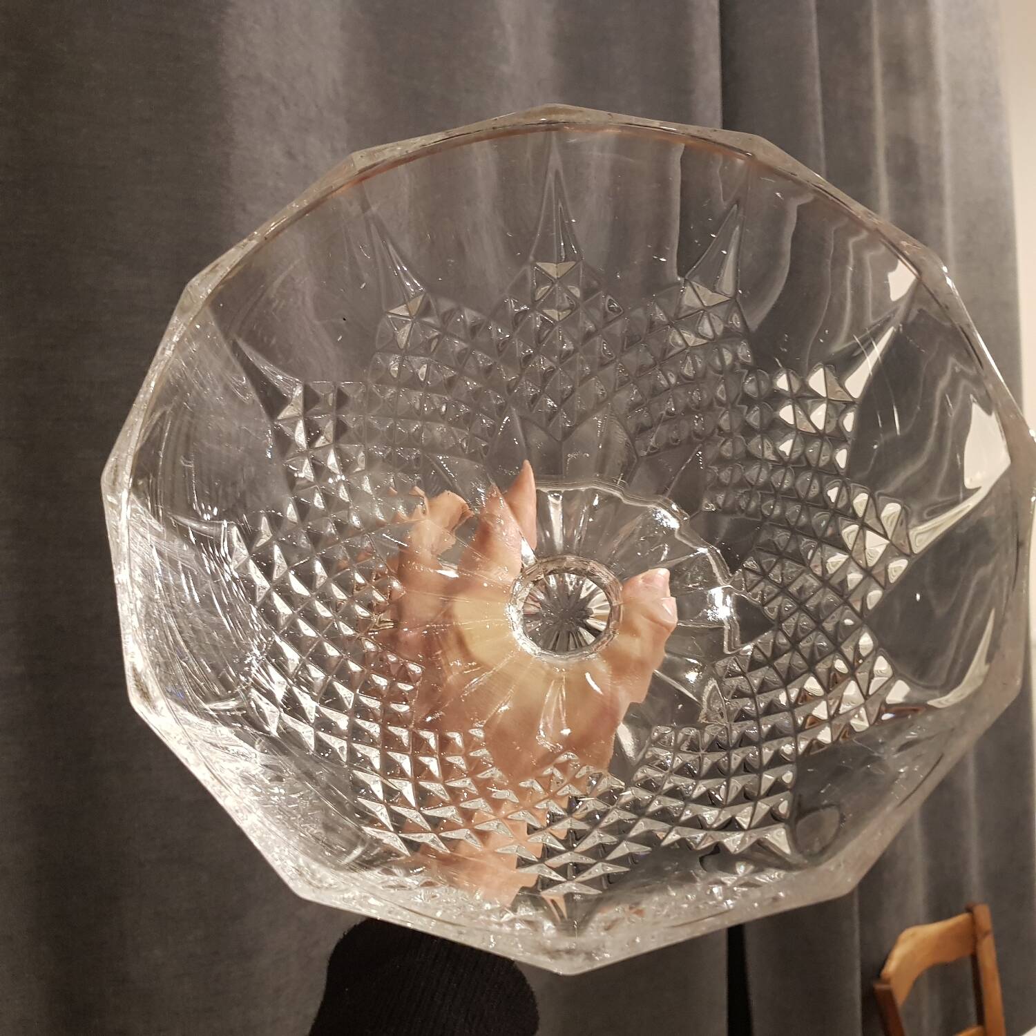 Large crystal bowl