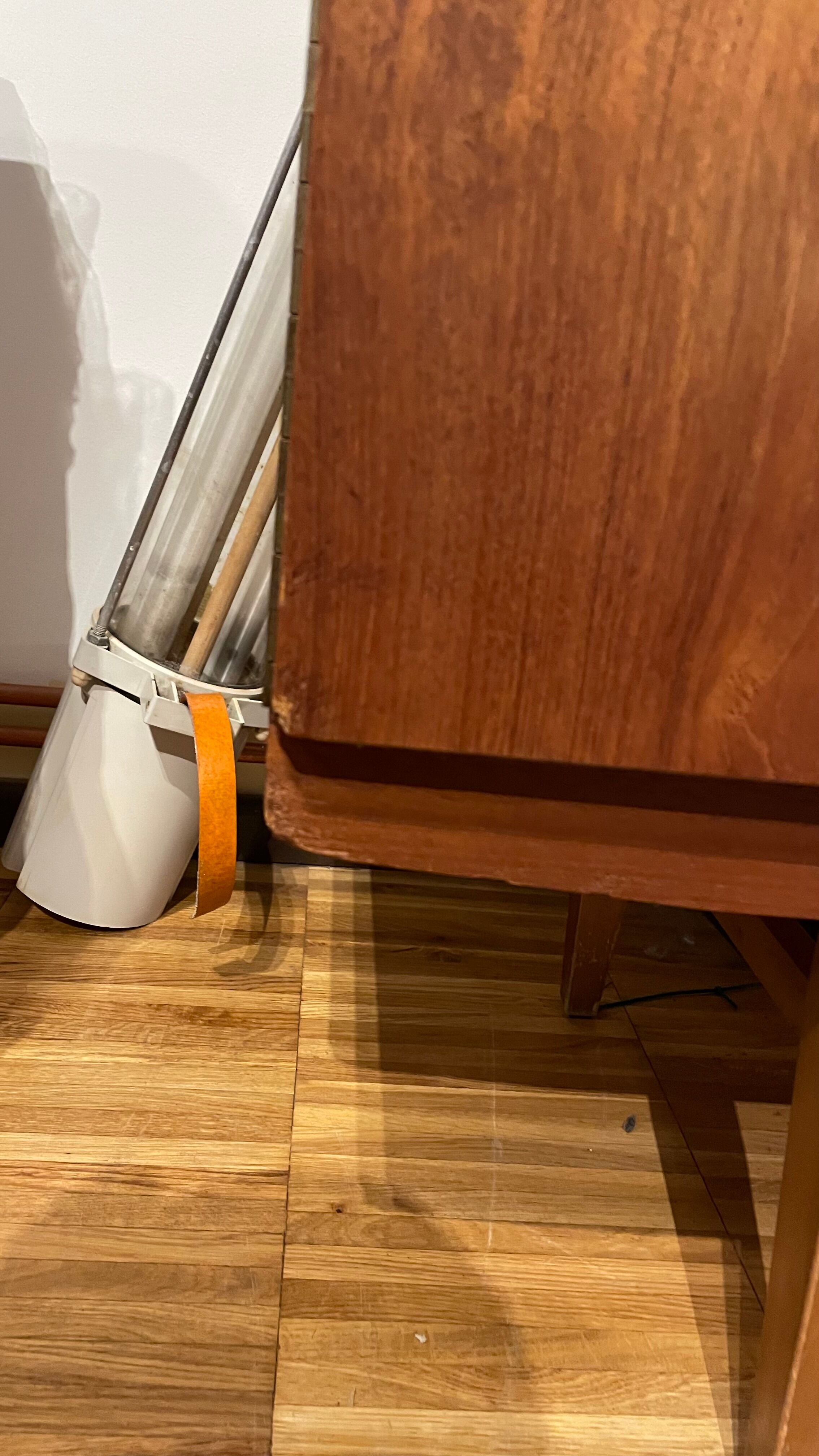 Atypical teak row from the 60s