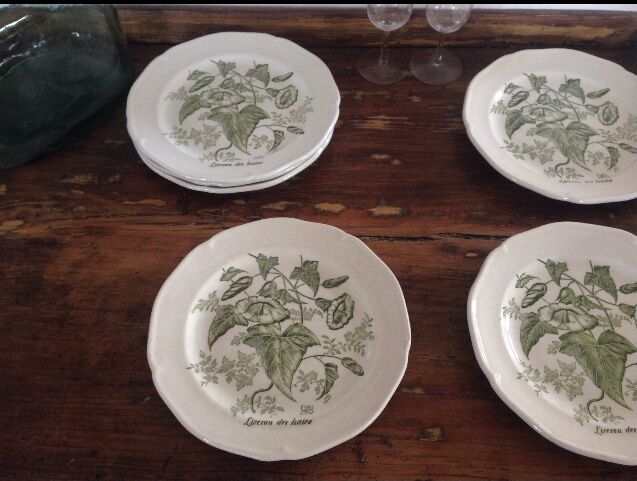 Lot of 6 Gien flat plates