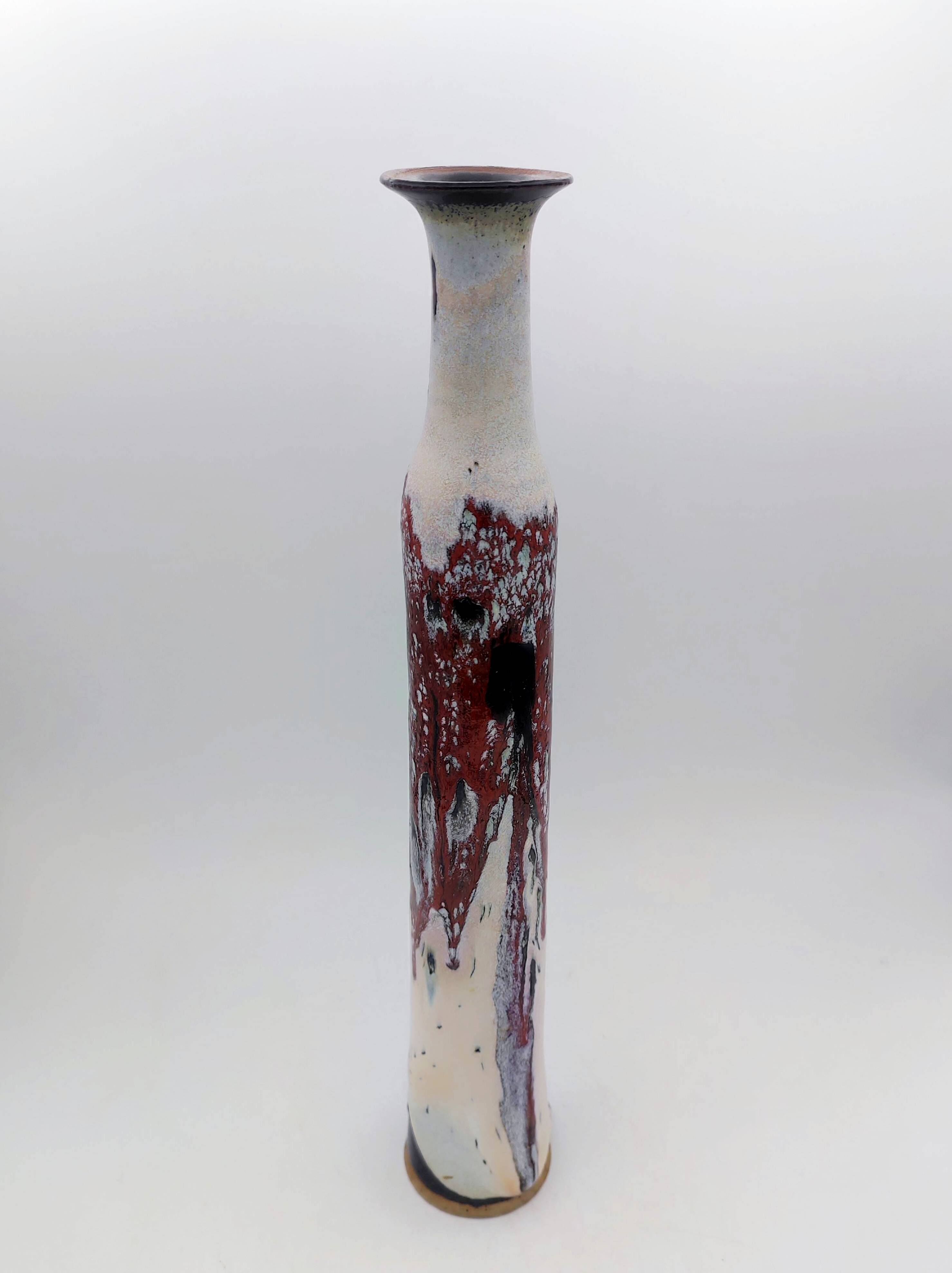 Large stoneware vase signed - Nicole Crestou