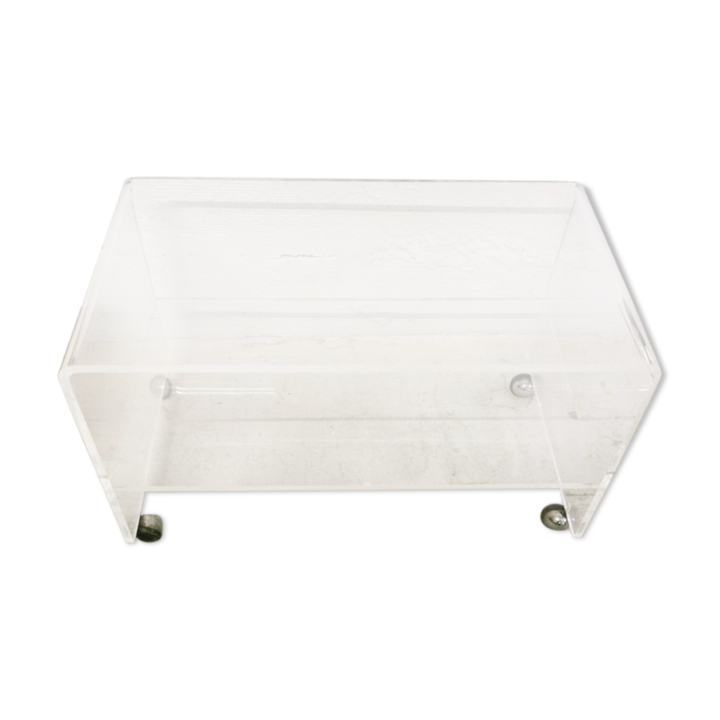 Vintage TV furniture in plexiglass