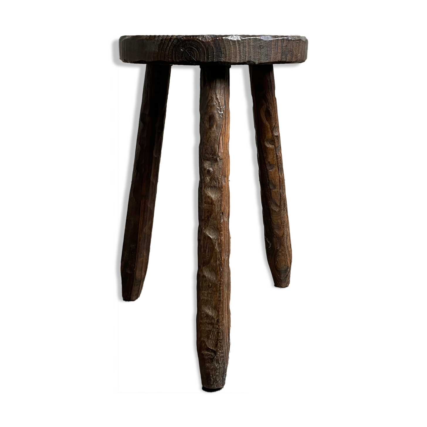 Wooden tripod stool 60s