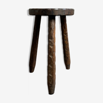 Wooden tripod stool 60s