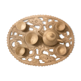 Chinese tea service 1900 in Sichouan marble