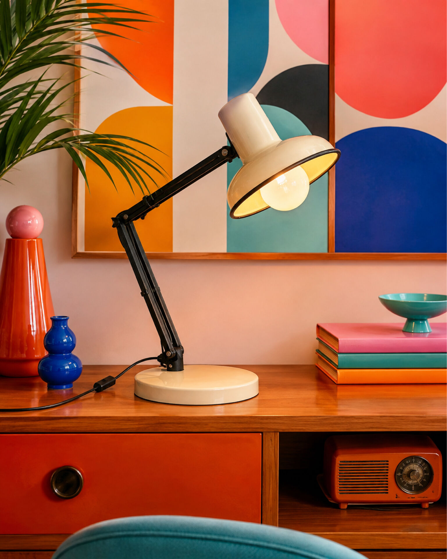 Hustadt Leuchten articulated desk lamp 1970