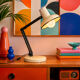 Hustadt Leuchten articulated desk lamp 1970