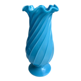 Turquoise blue opaline vase early twentieth century