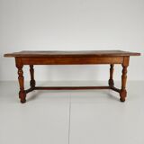 French antique oak farmhouse table – 20th century