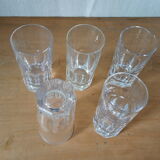 Verres à anisette en cristal