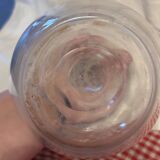 Antique engraved crystal carafe – floral decoration – matching Saint-Louis