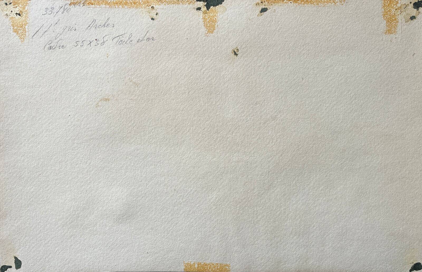 Watercolor painting circa 1900 Saint-Paul-de-Vence Alpes Maritime by MH Meyrick