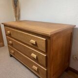 restored oak chest of drawers