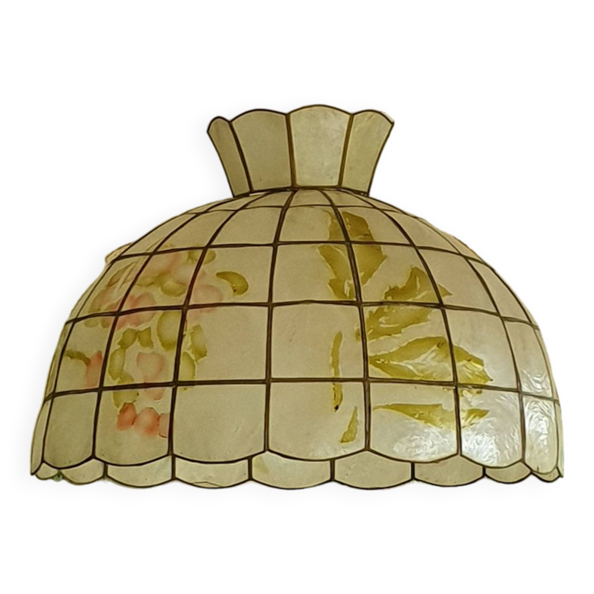 Lustre nacre et laiton