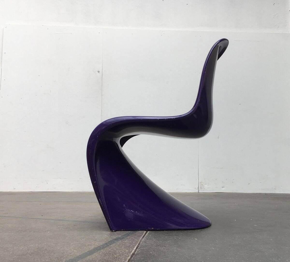 Mid-century Panton side chair set by Verner Panton for Herman Miller, 1960s.