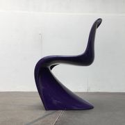 Mid-century Panton side chair set by Verner Panton for Herman Miller, 1960s.