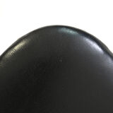 Scandinavian vintage black leather chair