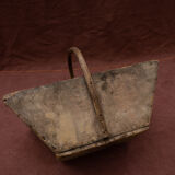 Panier en bois brut de vendange