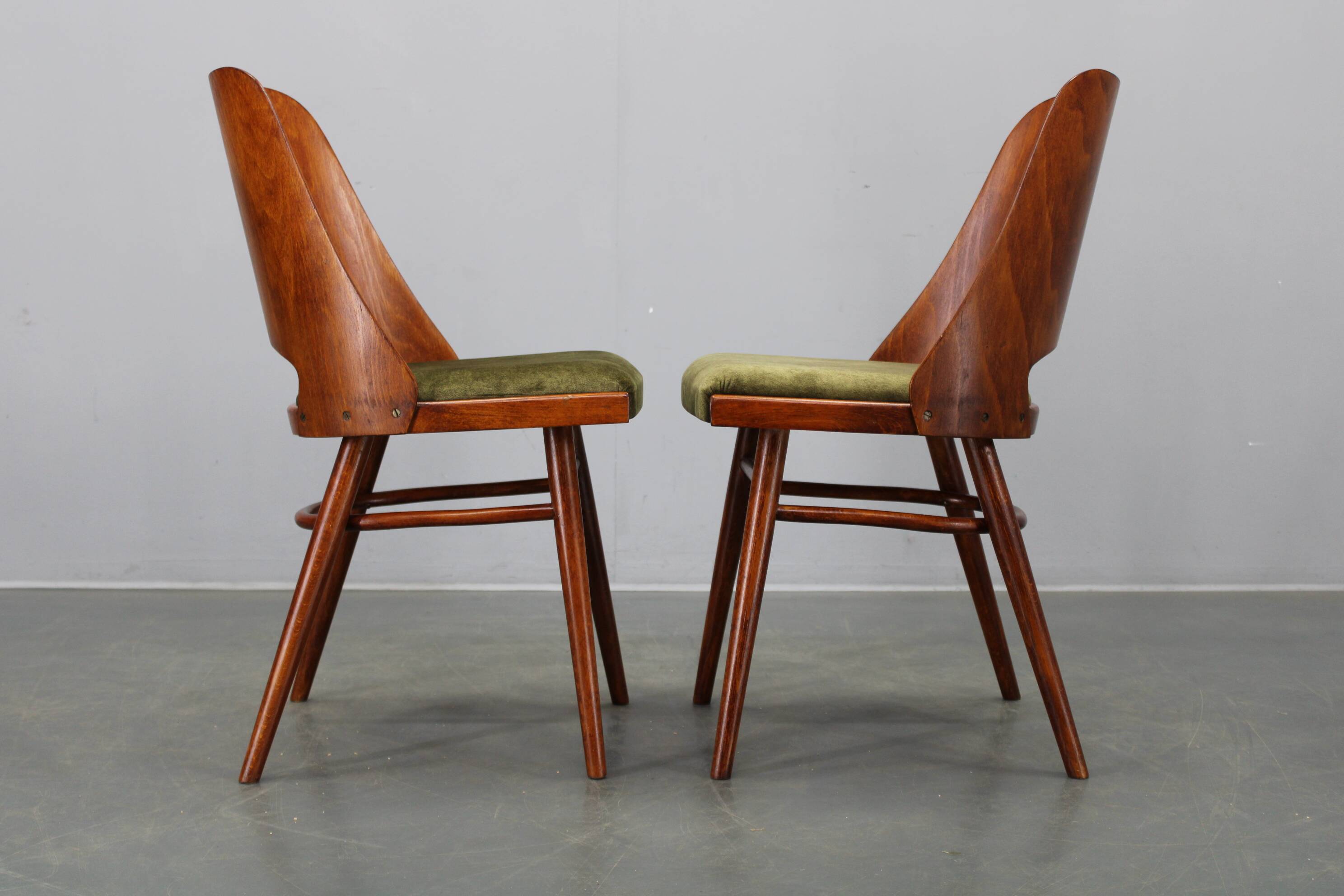 Set of four mid-century dining chairs TON 514 by Osvald Haerdtl, 1960s