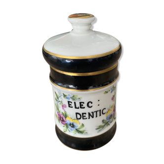 Pot apothicaire porcelaine Elec Dentic