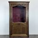 Petite vitrine Louis XV en chêne à une porte