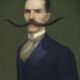 Old portrait - “Les moustachu-es” series