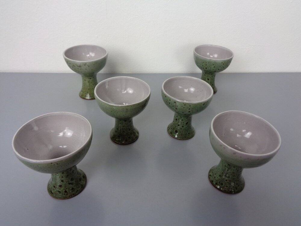 Ceramic Decanters & Tumblers, 1960s, Set of 7