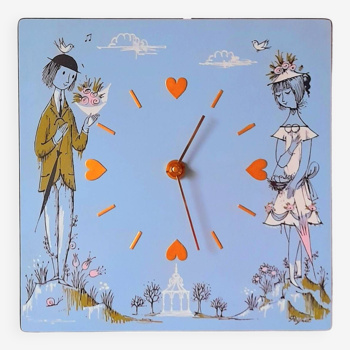 Odo Lovers Clock by Peynet 60s