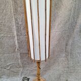 Lampadaire en rotin