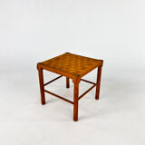 Solid Pine And Rope Stool, 1950s