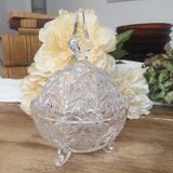 Bonbonnière verre ciselé